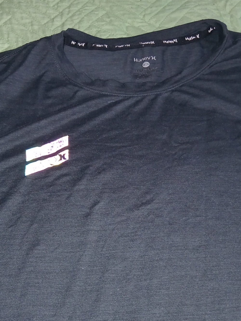 Hurley Men’s Black Short Sleeve Tee with Subtle Logo